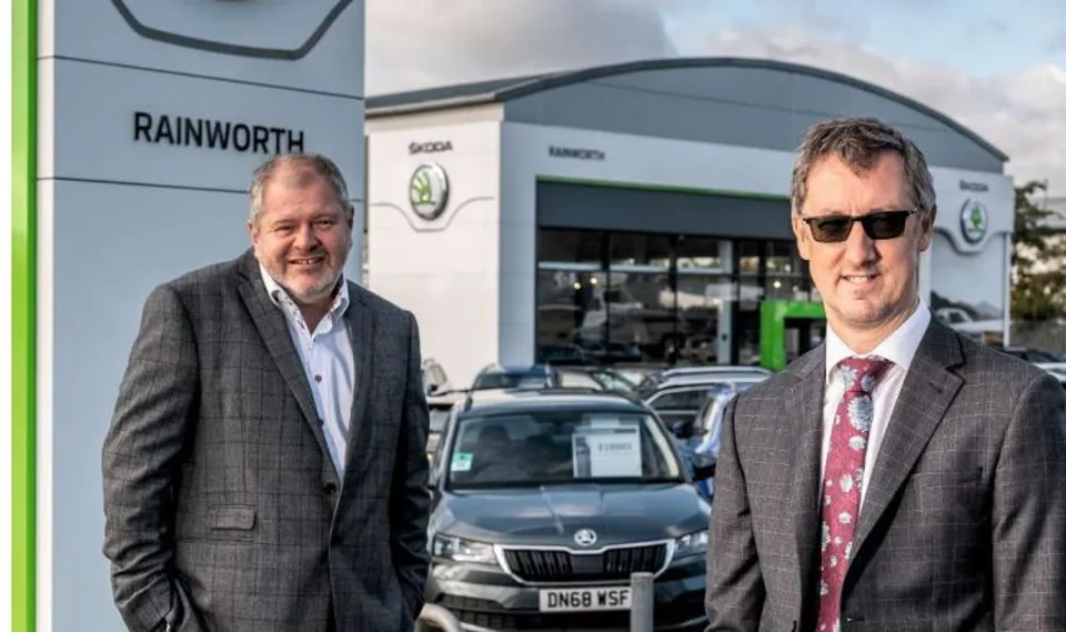 Rainworth Motor Group joint MDs, Jon Atherton (left) and Simon Beckett