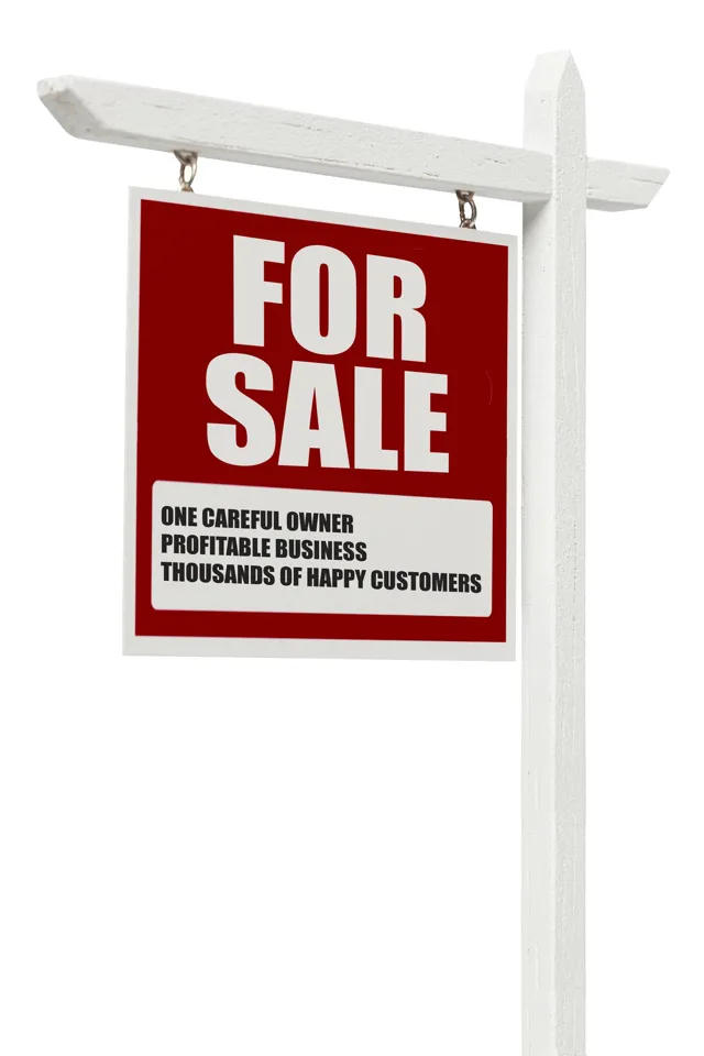 Dealership for sale sign