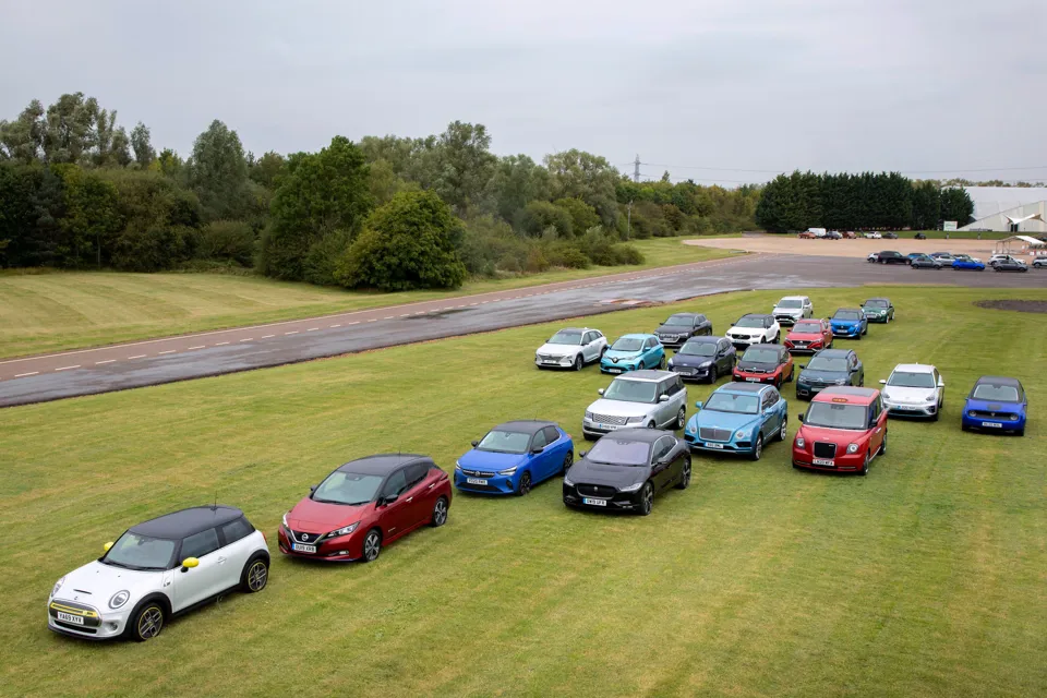 SMMT 'Drive to Zero' EV event at Millbrook Proving Ground