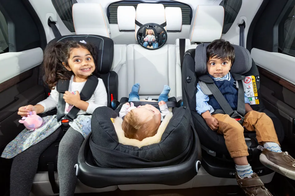 Three child seats