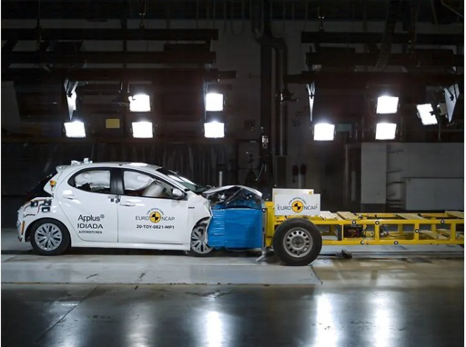 Toyota Yaris in Euro NCAP crash testing