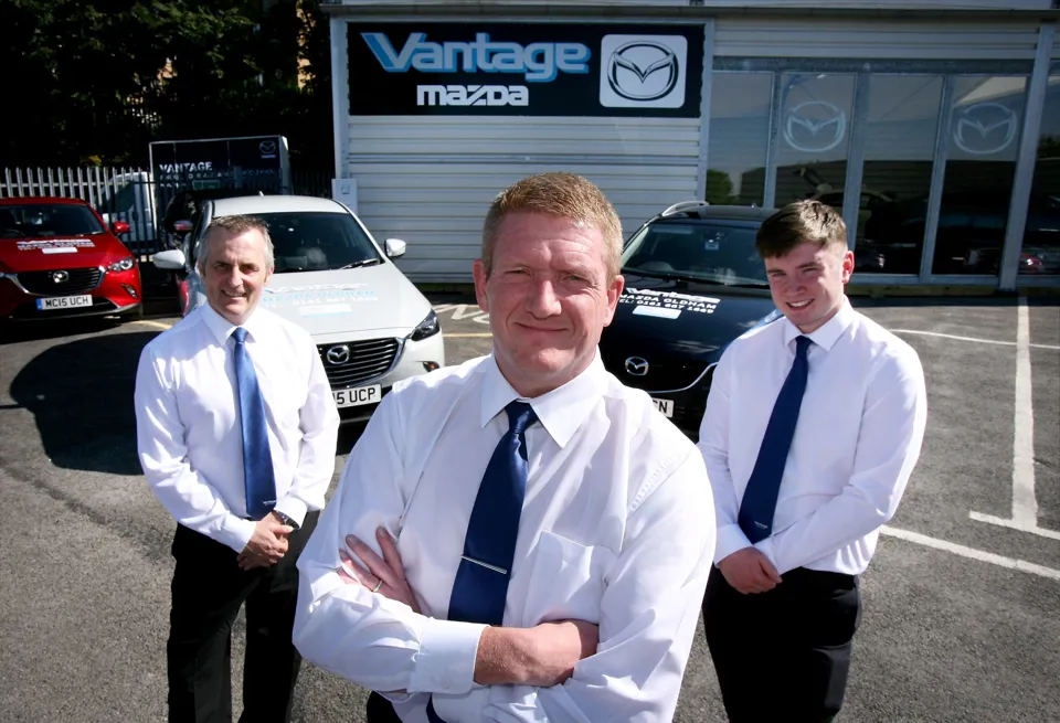 Vantage Mazda Oldham centre staff 2015