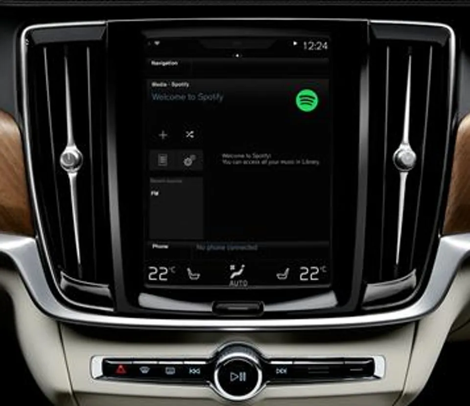 Volvo Spotify integration 2016